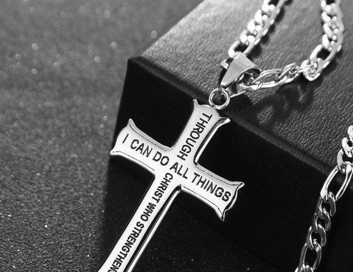 I Can Do All Things Cross Necklace