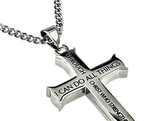 I Can Do All Things Cross Necklace