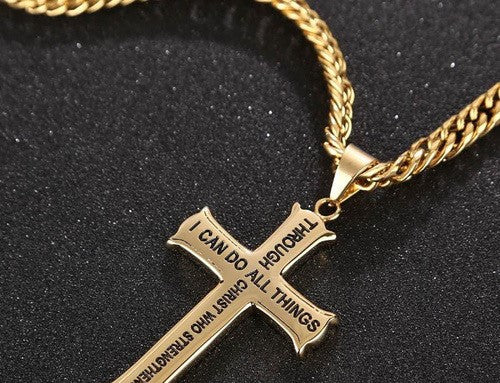 I Can Do All Things Cross Necklace