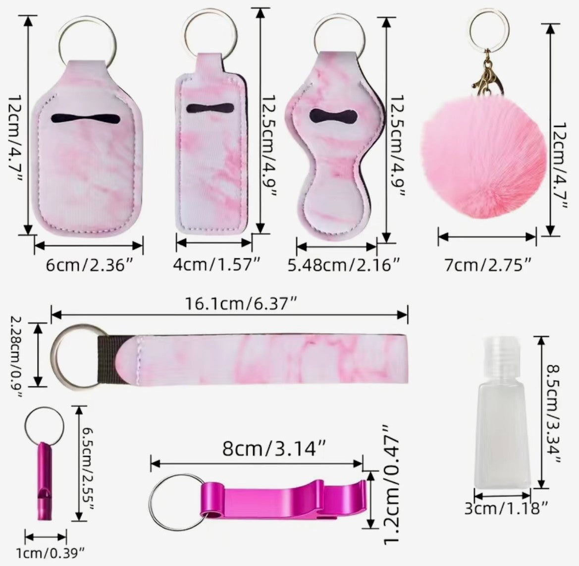 Pinky Safety Keychain set